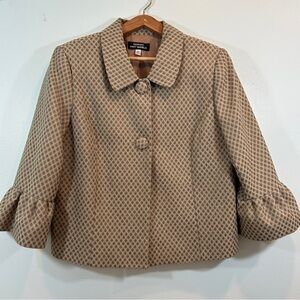 Giorgio Sant Angelo Women's Tan Size
14 Peplum Blazer Jacket